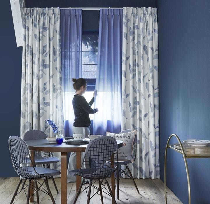 Motel tint Frustratie Blauwe gordijnen op maat kopen | A House of Happiness